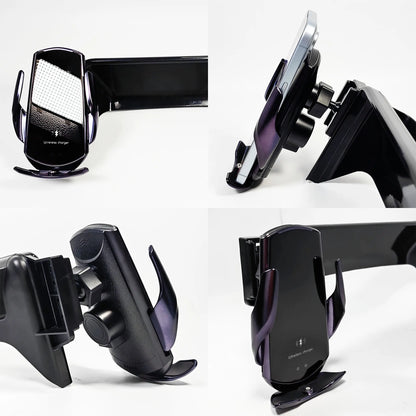 Screen Phone Mount for Toyota RAV4 2019-2023 (XA50) with 8-Inch Screen, Glass-Panel or Carbon-Look Holder, 15W Wireless Charger Option