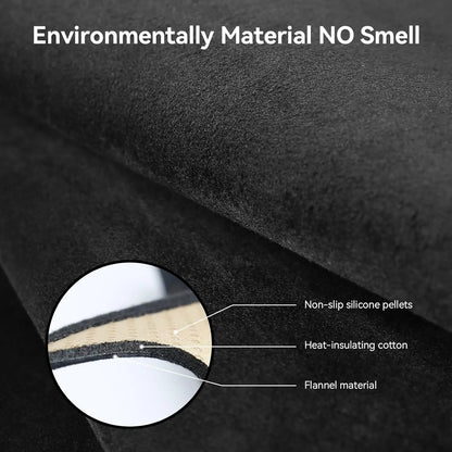 Flannel Dashboard Cover for Toyota Camry 2025-2026, Dash Mat with Non-Slip Silicone Backing and Cutouts for Vents and Sensors