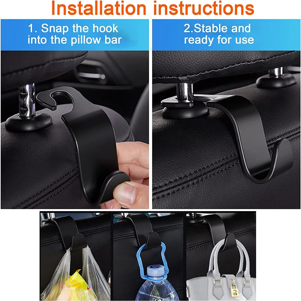 PU Leather Car Seat Gap Organizer — Key Holder with Charging Port Cutout