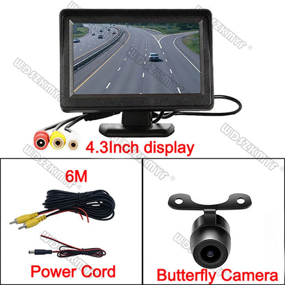 4.3 inch monitor with butterfly camera, video cable and power cord