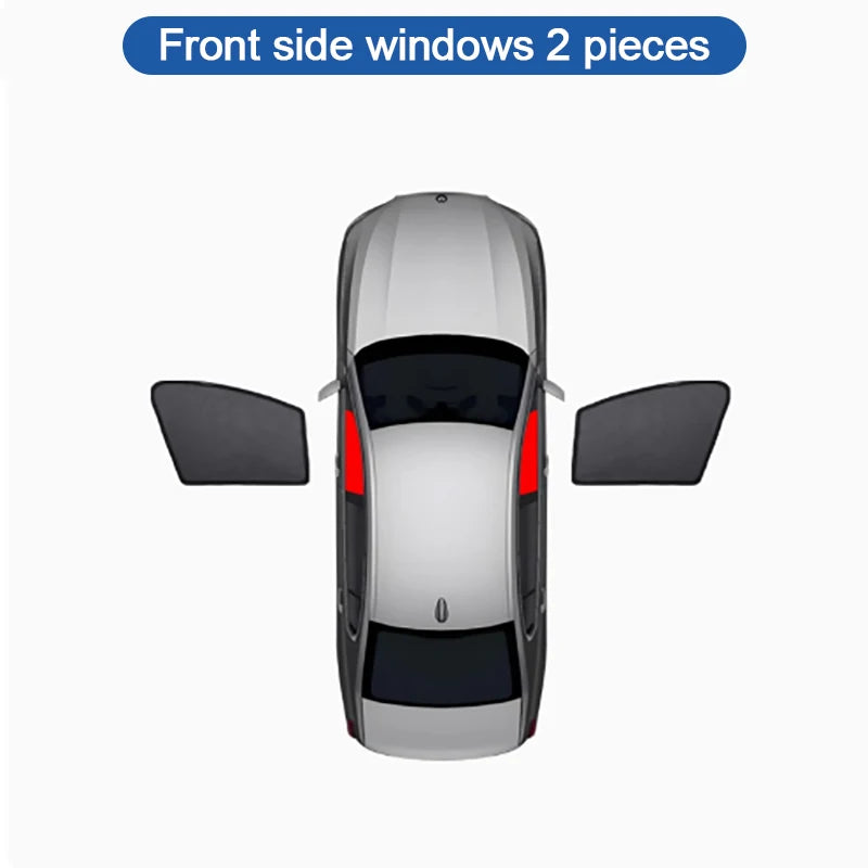 Mesh Window Curtains for Hyundai Tucson 2022-2026 (NX4), Black Anti-UV Privacy Shades, Front Sunshade, Pairs or Sets
