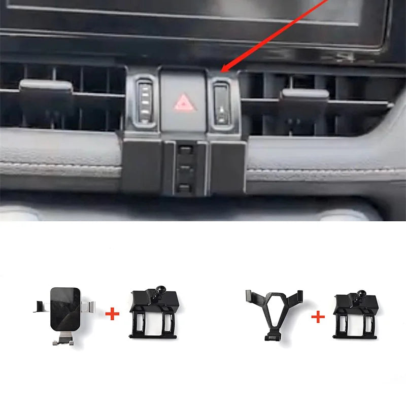 Air Vent Phone Mount for Toyota RAV4 2019-2023 (5th Gen), Vehicle-Specific Vent Bracket with Phone Holder, 2 Styles or Base Only