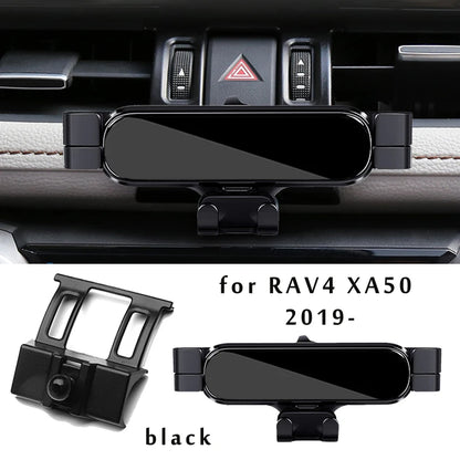 Air Vent Phone Mount for Toyota RAV4 2019-2022 (XA50), Aluminum Alloy Gravity Phone Holder with Base, for 4 to 7 Inch Phones