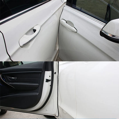 Car Door Edge Guard Strip, 16.4 ft (5 m) Cut-to-Fit Silicone Trim Roll for Door Edge Scratch Protection, 6 Colors