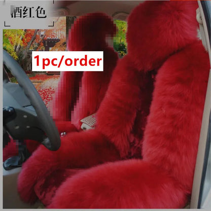 Long-Pile Plush Front Seat Cover for Hyundai Tucson 2022-2026 (NX4), 1 Seat, Soft and Warm for Winter, 12 Colors