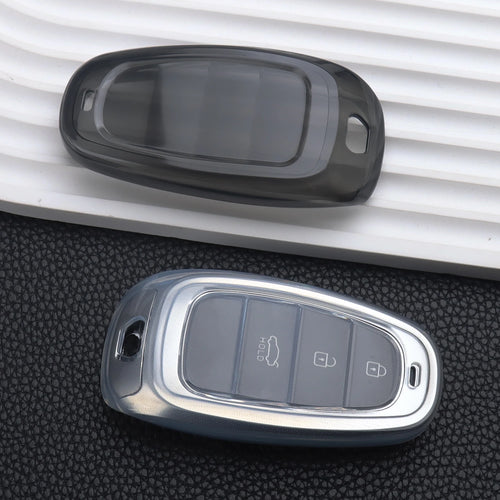 Key Fob Cover for Hyundai Remote Keys, Soft TPU Case for Tucson (NX4), Sonata, Santa Fe and Nexo, 6 Color Options