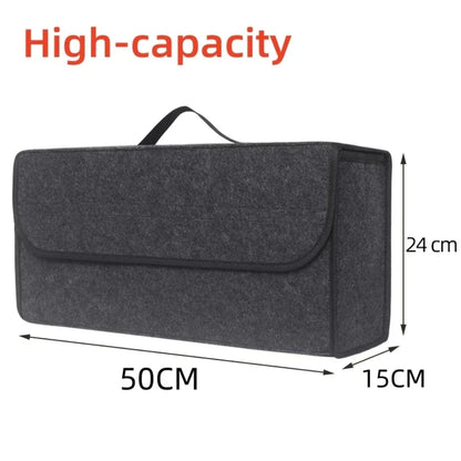 Felt trunk organizer size: 50 x 15 x 24 cm