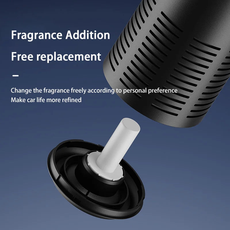 Negative Ion Car Air Purifier with Ambient Light, Battery Powered Unit for Car or Home Use, Black or White