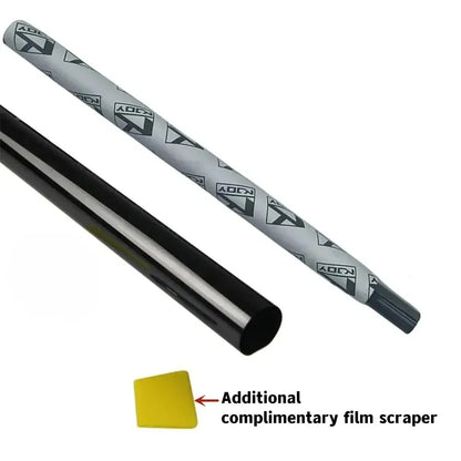 Black Window Tint Film Roll, 19.7 in x 9.8 ft (50 x 300 cm) Self-Adhesive UV Blocking Film for Car and Home Glass, 1% to 50% VLT