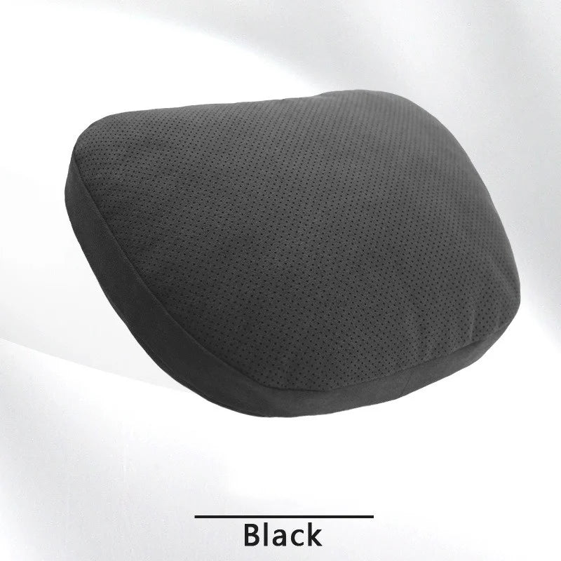 Faux Suede Car Headrest Neck Pillow, Soft Neck Support Cushion with Elastic Back for Front and Rear Seats, 18 Styles