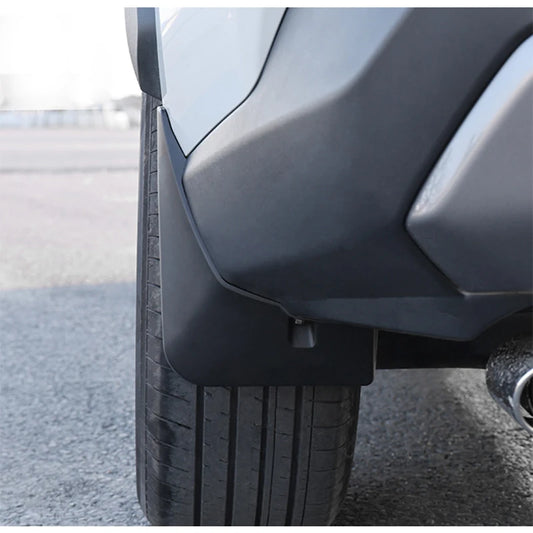 Black Plastic Mud Flaps for Toyota RAV4 and RAV4 Hybrid 2019-2023 (XA50), Splash Guards for the Wheel Arches