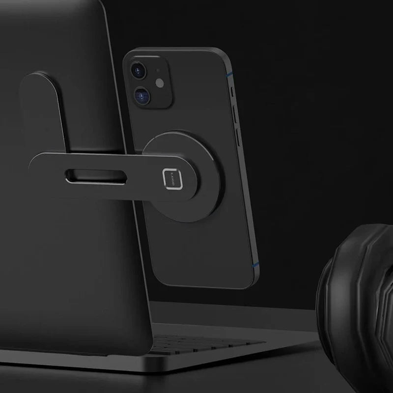 Foldaway Magnetic Phone Mount for Tesla Model 3 and Model Y, Aluminum Alloy Holder with 90-Degree Rotation, 15W Wireless Charging Option