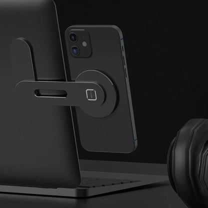 Foldaway Magnetic Phone Mount for Tesla Model 3 and Model Y, Aluminum Alloy Holder with 90-Degree Rotation, 15W Wireless Charging Option