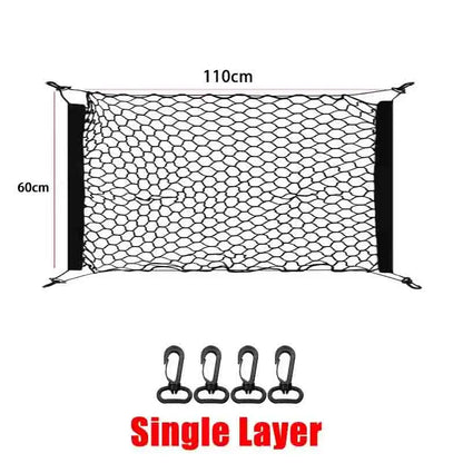 Cargo Net for Hyundai Tucson 2022-2024 (NX4), Black Elastic Hook-On Trunk Net in 3 Sizes: Square, Wide or Narrow