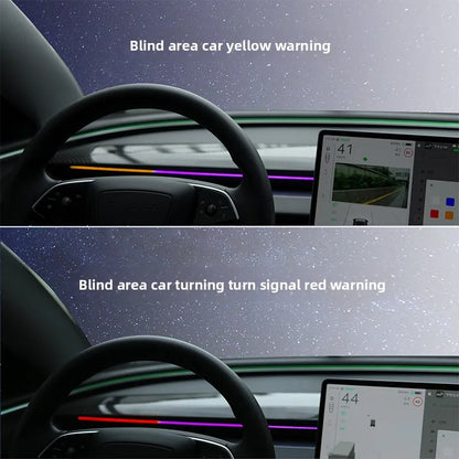 Air Vent Ambient Light with Blind-Spot Indicator for Tesla Model 3 and Model Y 2017-2024, Model 3 Highland and Model Y Juniper, USB Powered