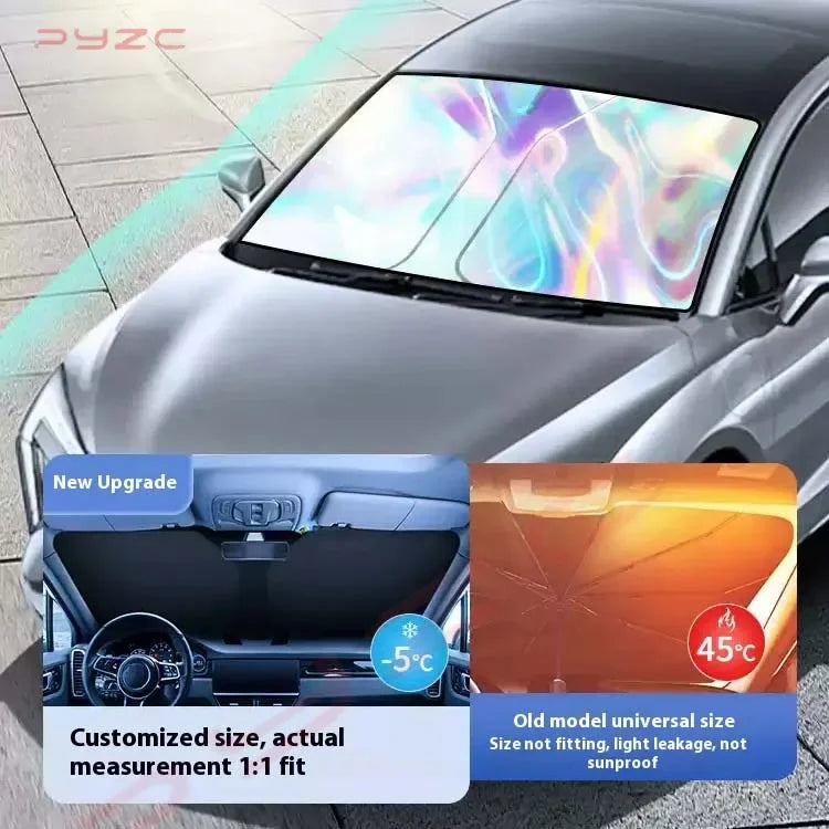 Windshield Sun Shade for Honda CR-V 2023-2026, PVC Front Window Cover with UV Protection, 2 Sizes