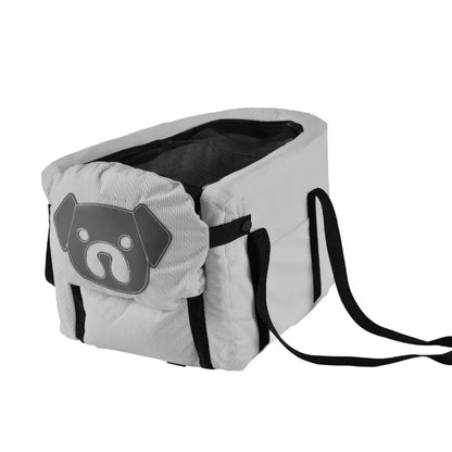 Foldable Pet Car Seat Basket and Travel Bag for Dogs and Cats, Stable Structure, Polyester, 9 Color Options