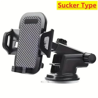 Suction cup phone mount with telescopic arm