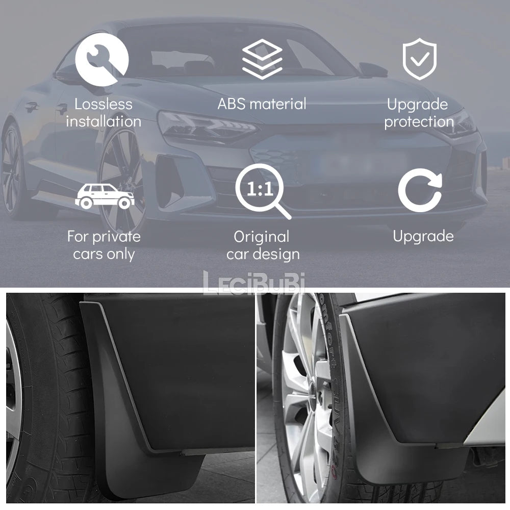 Mud Flaps for Hyundai Tucson 2022-2024 (NX4), Set of 4 Black Splash Guards, Mount with the Car's Existing Screws