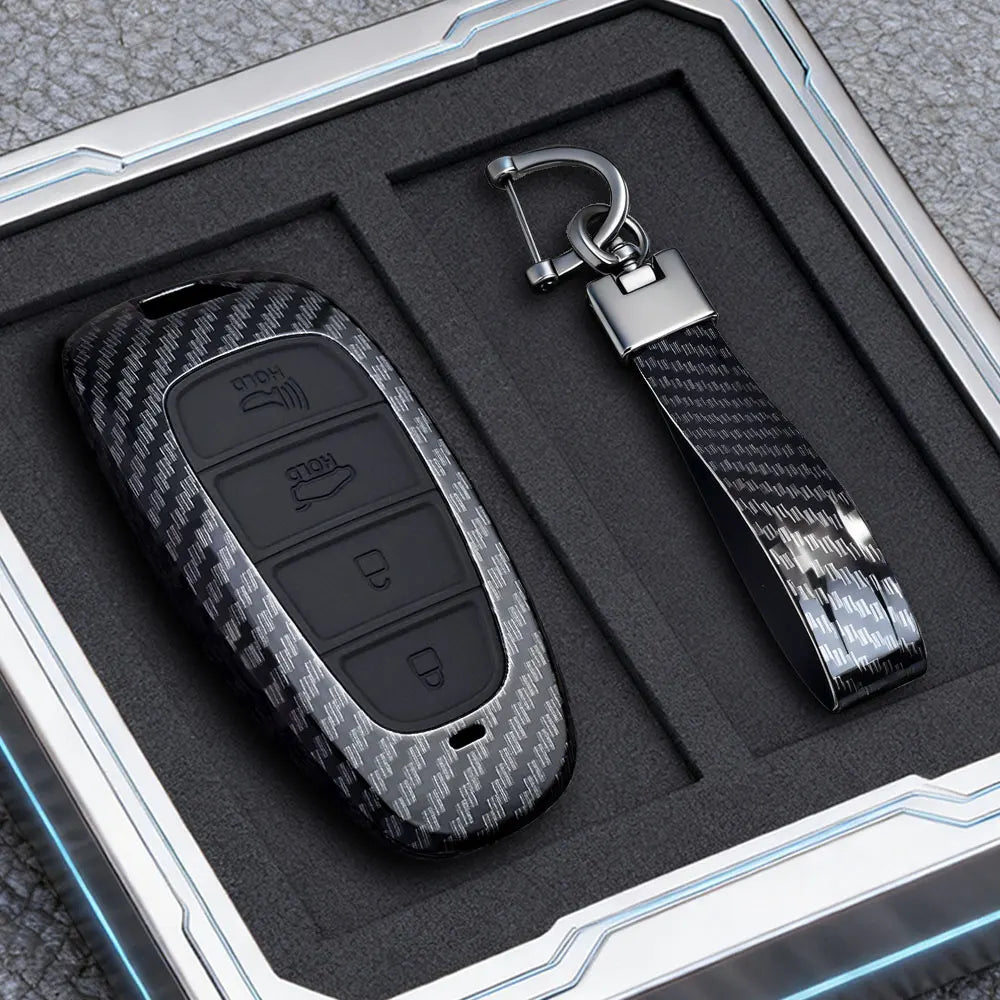 Key Fob Cover for Hyundai 3 to 7-Button Keys, ABS Hard Plastic Shell for Tucson (NX4), Santa Fe, Nexo and Ioniq 5, 6 Sets