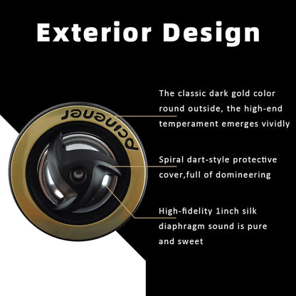 High Efficiency Mini Dome Tweeter Speaker With Base 12V Loudspeaker Audio Auto Sound Speaker For Car Audio System 900W (2*450W)