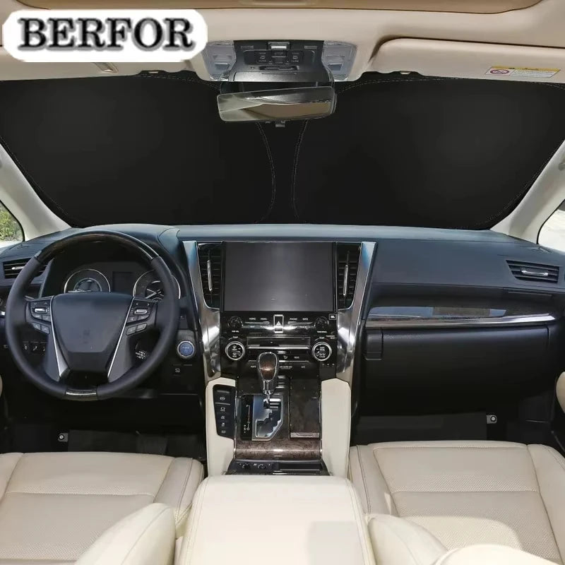 Windshield Sunshade for Toyota Camry 2025-2026 (XV80), Front Window PVC Sun Shade, Helps Keep the Cabin Cooler