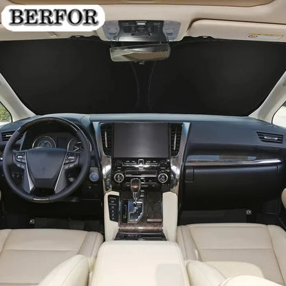 Windshield Sunshade for Toyota Camry 2025-2026 (XV80), Front Window PVC Sun Shade, Helps Keep the Cabin Cooler
