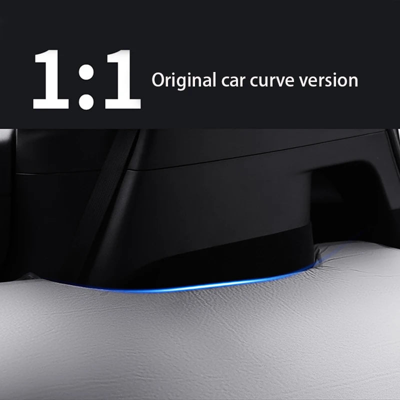 Mattress shaped to the trunk curves