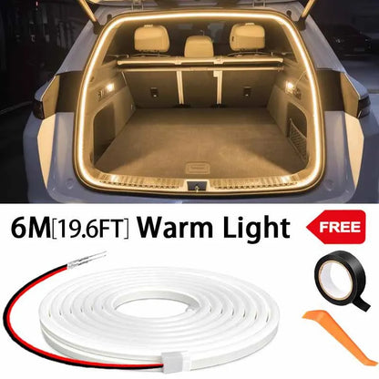 Automatic LED Trunk Light Strip, Tailgate and Frunk Light that Turns On When Opened, Flexible and Waterproof, 2, 4 or 6 m, 5 Colors