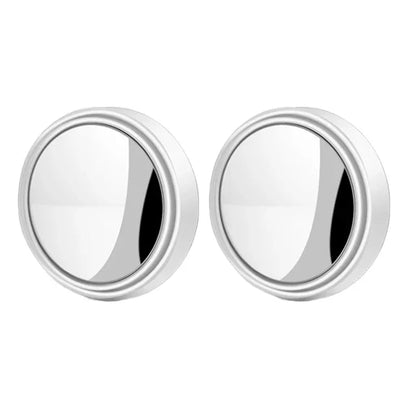 Round Blind Spot Mirrors, 2 Pack, 2 Inch HD Glass Convex Mirrors with 360 Degree Swivel, Stick-On for Car Side Mirrors