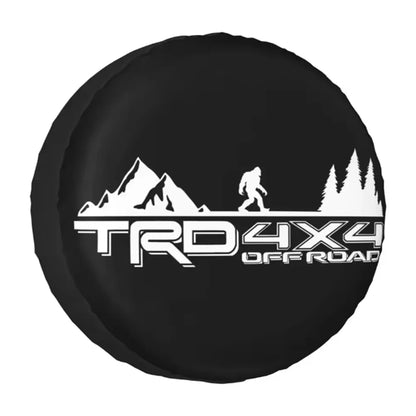 Spare Tire Cover for Jeep Wrangler, 4x4 Mountain PU Leather, No Camera Hole, 14 to 18 in, 20 Lettered Designs