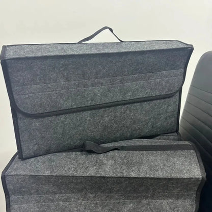 Car Trunk Organizer — Anti-Slip Felt Storage Compartments