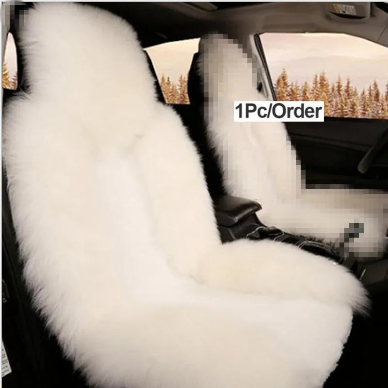 Long-Pile Plush Front Seat Cover for Hyundai Tucson 2022-2026 (NX4), 1 Seat, Soft and Warm for Winter, 12 Colors