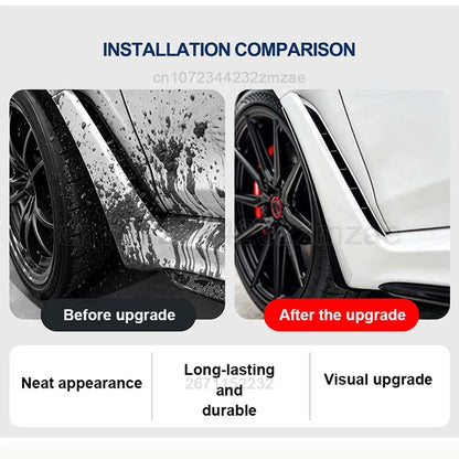 Mud Flaps for Honda Civic Type R 2022-2026 (FL5), Set of 4 TPE Splash Guards with Brackets, Clips and Wrench