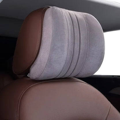 Memory Foam Car Neck Pillow with Washable Pillow Case, Neck Support for Driving and Travel, Black or Gray