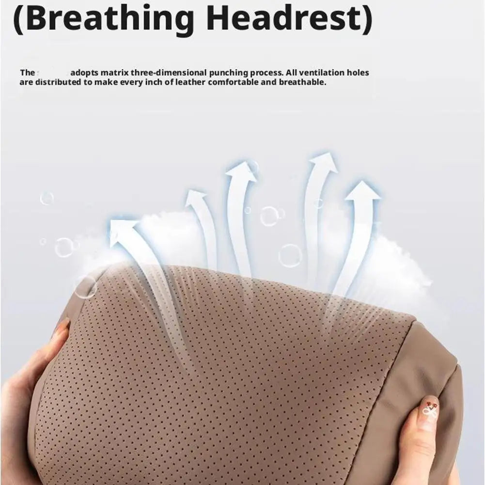 3D Car Headrest Neck Pillow with Memory Foam, Universal Neck Rest with Adjustable Elastic Straps for Car Seats, 6 Styles