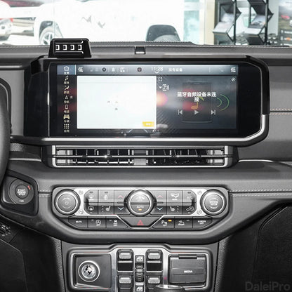 Screen Phone Mount for Jeep Wrangler 2024-2027 (JL), Clip-On Screen Base with 17 mm Ball, Gravity Holder or Wireless Charging Holder