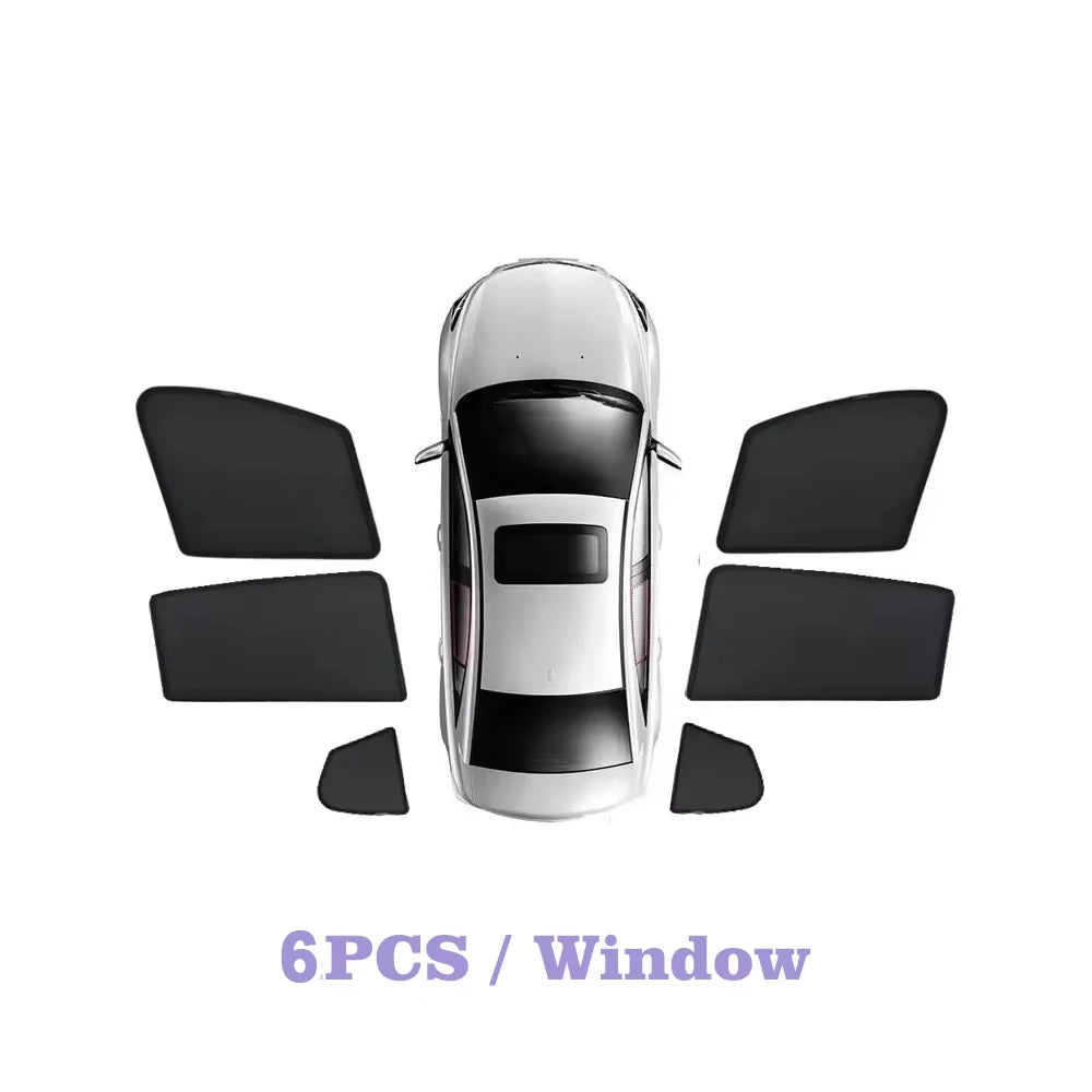 Mesh Sun Shades for Hyundai Tucson 2022-2025 (NX4), Windshield and Side Window Privacy Covers, Single Pieces to 7-Piece Set