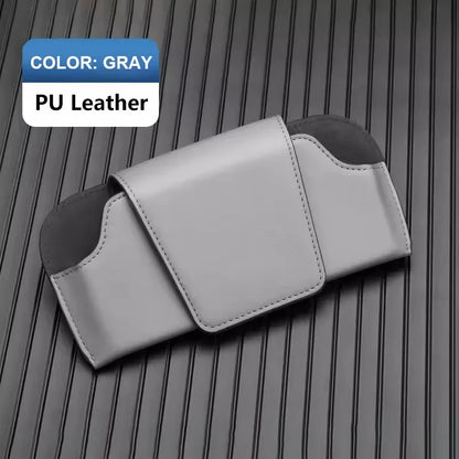 Car Sunglasses Case — Premium Leatherette Protective Holder