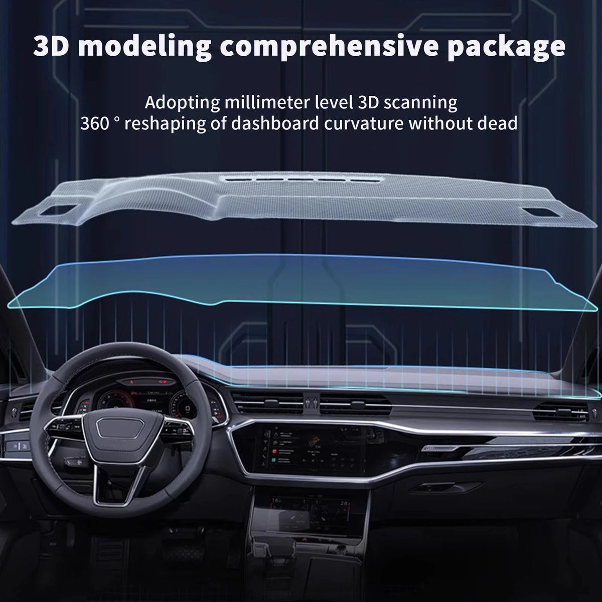 Dash Cover for Toyota Camry XV80 2025-2027, Dashboard Mat with 7 Color and Material Choices, HUD or Non-HUD Versions