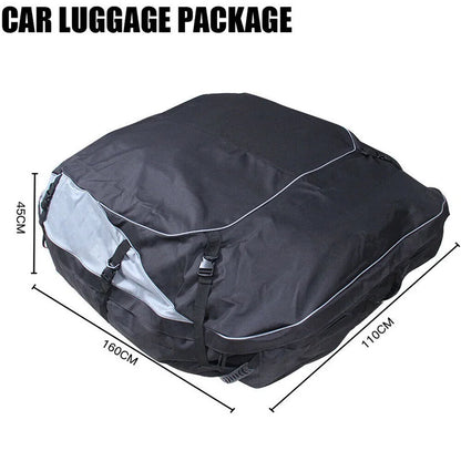 Rooftop Cargo Carrier Bag, 52 x 38 x 18 in Waterproof PVC Coated 420D or 600D Roof Bag for SUVs, Straps Not Included