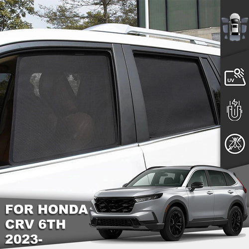Magnetic Sun Shades for Honda CR-V 2023-2024 (6th Gen), PVC Shades for Windshield, Side, Triangle and Back Windows