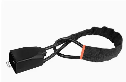Steering Wheel Lock with Steel Cable, Key Operated Anti-Theft Device with Scratch Free Fabric Sleeve, Fits Most Cars, SUVs and Trucks