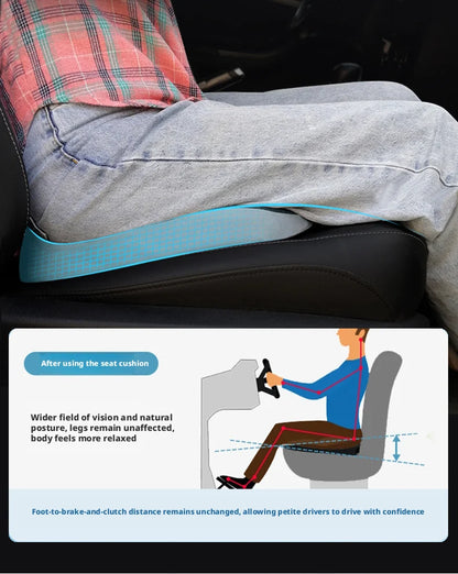 Coccyx Support Seat Cushion, Contoured Foam with Removable Washable Cover, 17.7 x 13.8 in, for Car Seats and Office Chairs