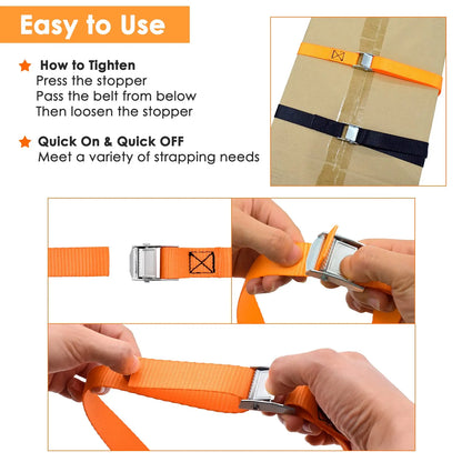 How to tighten and release the cam buckle strap