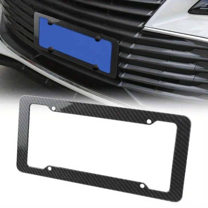 Carbon fiber pattern frame on a car