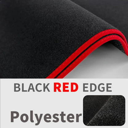 Dash Mat for Toyota Camry 2025-2027 (XV80), 9 Styles Including Red or Blue Edge Trim, Flannel, Polyester or Leather