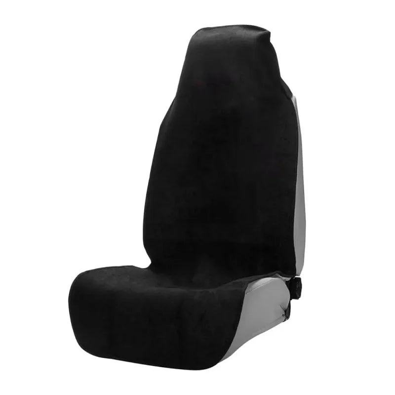 Black sweat towel car seat cover