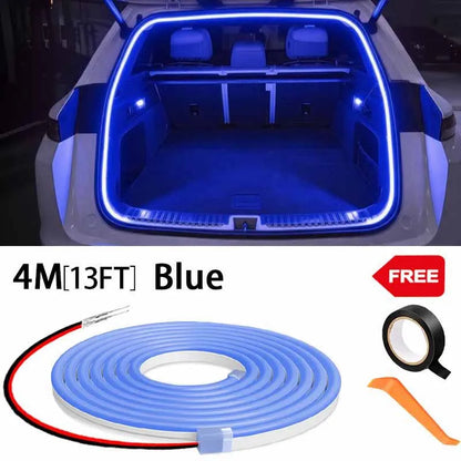 Automatic LED Trunk Light Strip, Tailgate and Frunk Light that Turns On When Opened, Flexible and Waterproof, 2, 4 or 6 m, 5 Colors