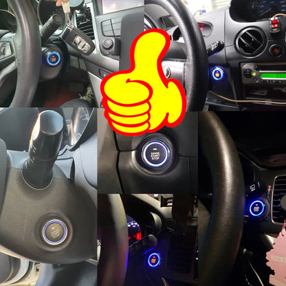 Keyless Entry and Push Button Start Kit with Remote Start and App Control, Aftermarket Car Alarm, Professional Installation Required